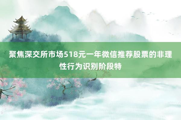 聚焦深交所市场518元一年微信推荐股票的非理性行为识别阶段特
