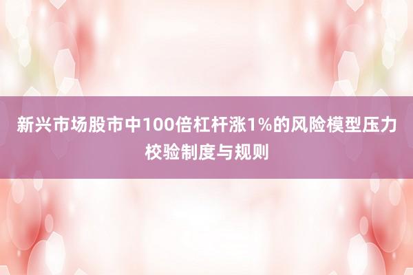 新兴市场股市中100倍杠杆涨1%的风险模型压力校验制度与规则