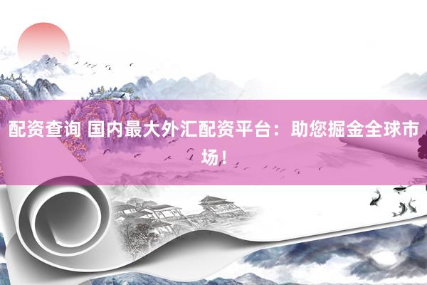 配资查询 国内最大外汇配资平台：助您掘金全球市场！